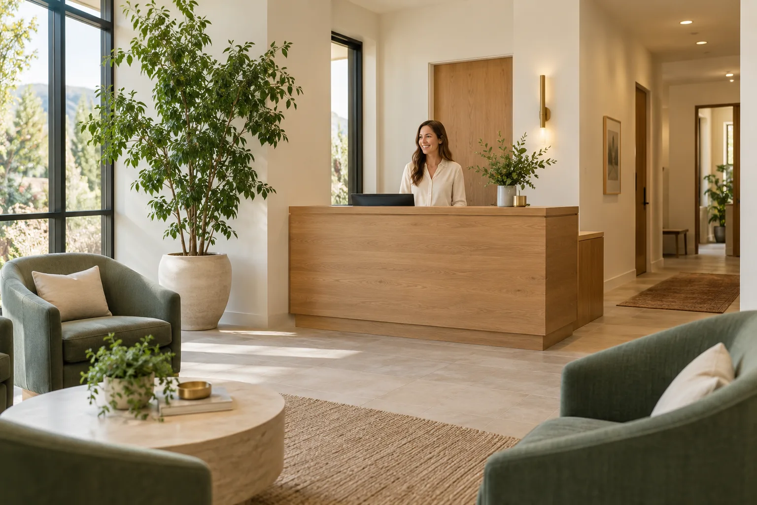 The Kennedy Wellness Labs clinic reception area